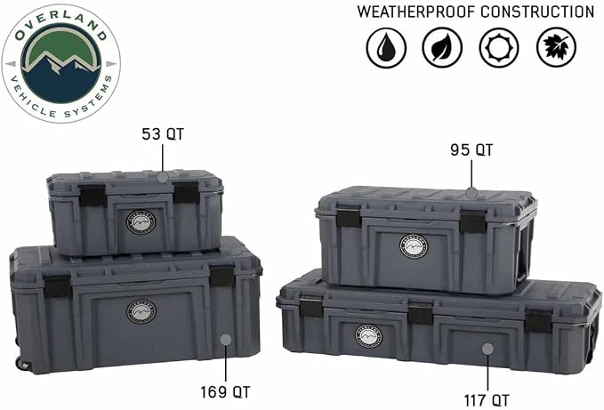 Overland Vehicle Systems 40100021 Dark Gray 117 QT Dry Box Storage - Image 8