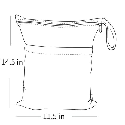 ALVABABY 3pcs Cloth Diaper Wet Dry Bags Waterproof Reusable - Image 3