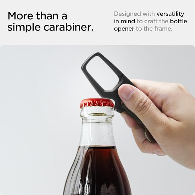 Spigen Life Carabiner Key Ring Clip, Car Keychain Clip, Bottle Opener Key Chain - Image 4