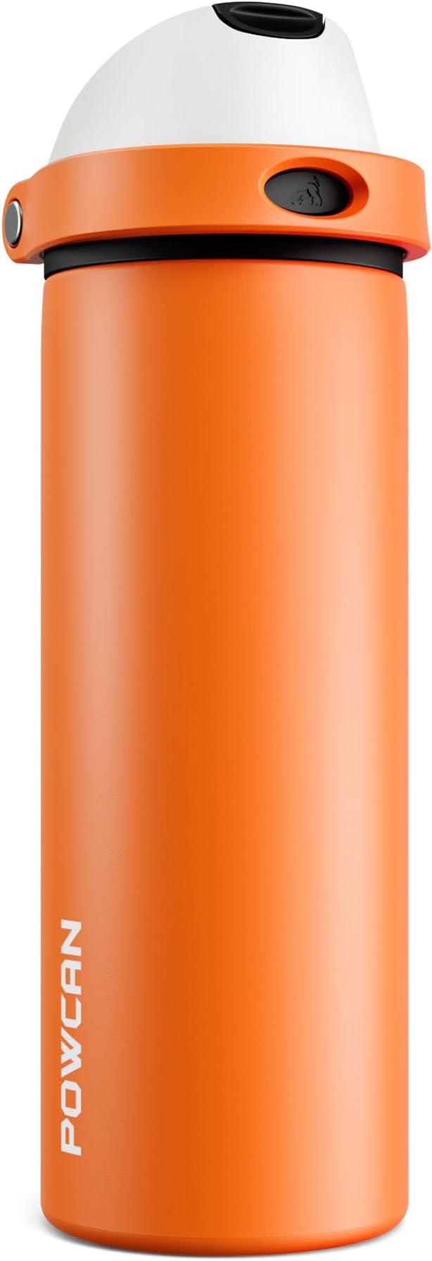 POWCAN 24 oz Steel Insulated Water Bottle: 2-in-1 Push-Button Spout & by POWCAN
