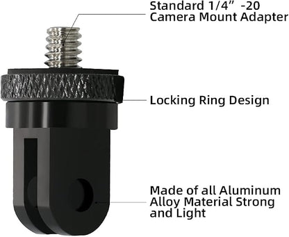 1/4 Inch Aluminum Metal Camera Mount Adapter, Conversion Camera Tripod Mount - Image 2