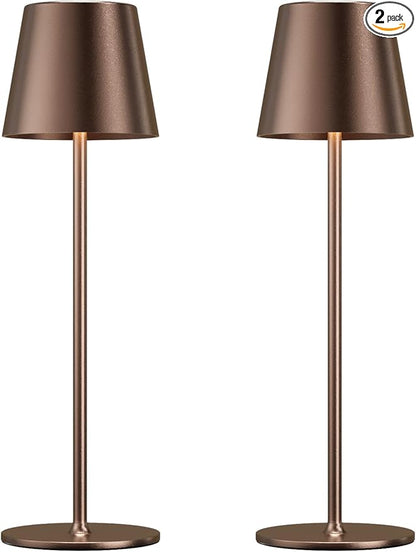 Cordless Table Lamp Rechargeable Brown by KakanuoLightings