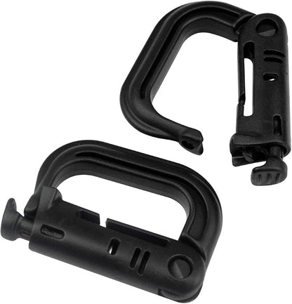 Topbuti 18 pcs Multipurpose Grimlock D-Ring Locking Molle Clips Hanging Hook - Image 3