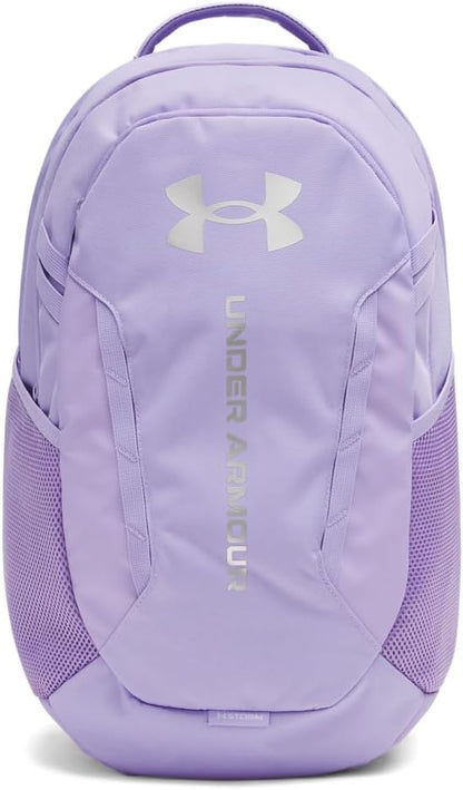 Under Armour Unisex Hustle 6.0 Backpack, Transparent/Transparent/Metallic Silver by UnderArmour