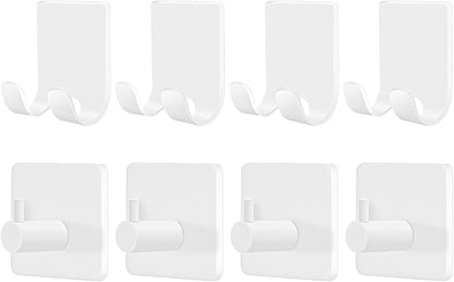 CGBE Razor Holder for Shower, 4 Packs Shaver Holder and 4 Packs Shower Hooks by CGBE
