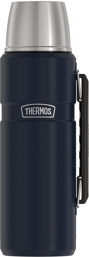 THERMOS Stainless King Vacuum-Insulated Beverage Bottle, 40 Ounce, Midnight Blue by Thermos