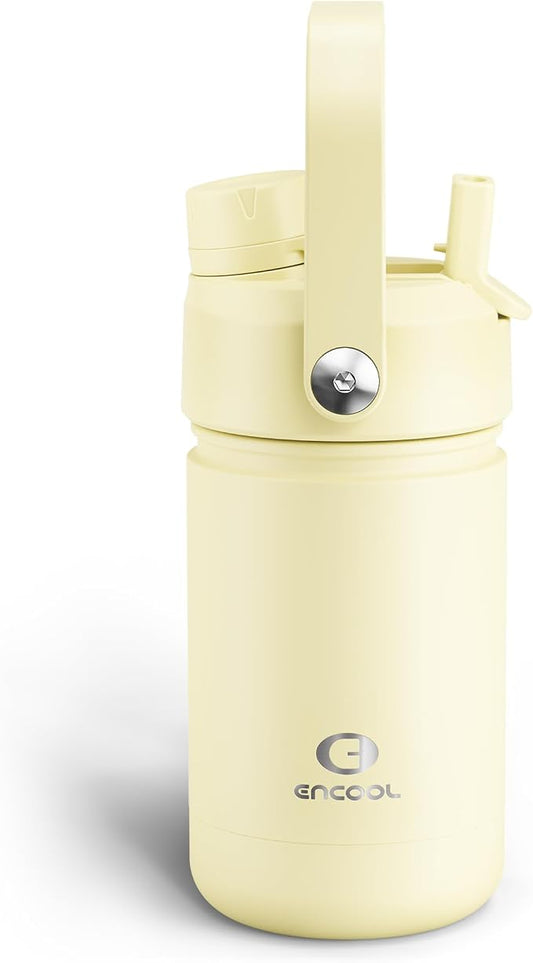 ENCOOL Kids Insulated Water Bottle - 12oz Stainless Steel Water Bottle with by ENCOOL