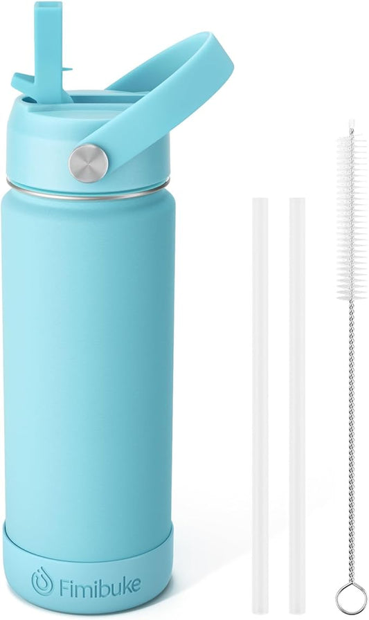 Fimibuke Kids Insulated Water Bottle, 18oz BPA FREE 18/8 Stainless Steel Kids by Fimibuke