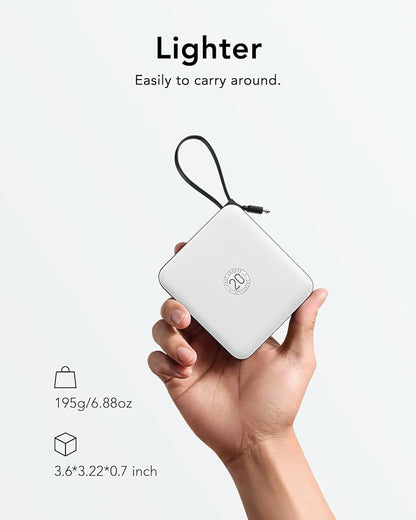 VRURC Battery Pack Charger Portable 10000mAh, 22.5W Power Bank Fast Charging - Image 4