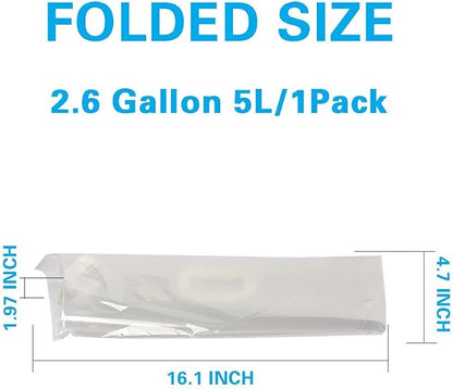 Soddeph Collapsible Water Container Bag, BPA Free Food Grade Clear Plastic - Image 3