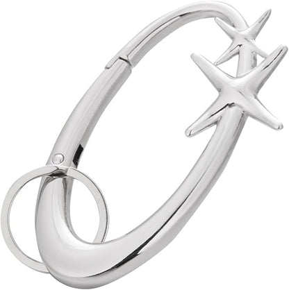 Y2K Cute Star Carabiner Keychain Cool Belt Loop Clip Starlight Heavy Duty - Image 2
