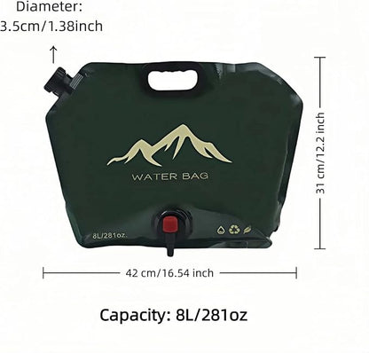 8L/281oz Outdoor Collapsible Water Jug BPA-Free w/Adjustable Faucet - Image 3
