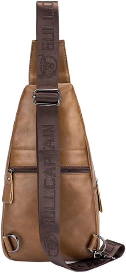 Hebetag Leather Sling Bag Crossbody Backpack - Image 2