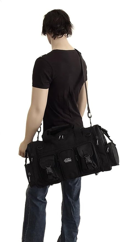NPUSA Mens Large 22" Inch Black Duffel Duffle Military Molle Tactical Gear - Image 4