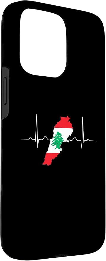 Lebanon Heart Lebanese Heartbeat Vintage Lebanon Map Case - Image 3