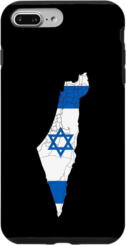 Israel National Flag Distressed Map Case by Unknown