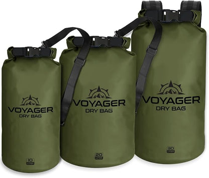 EcoGear FX Heavy Duty Waterproof Dry Bag Voyager Series – Durable Roll Top - Image 2