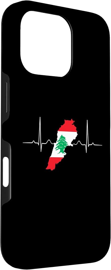 Lebanon Heart Lebanese Heartbeat Vintage Lebanon Map Case - Image 3