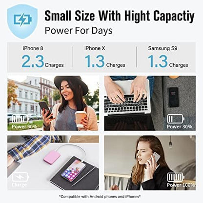 VANYUST S22 Portable Charger, Mini Colorful Power Bank, 5000mAh External - Image 7