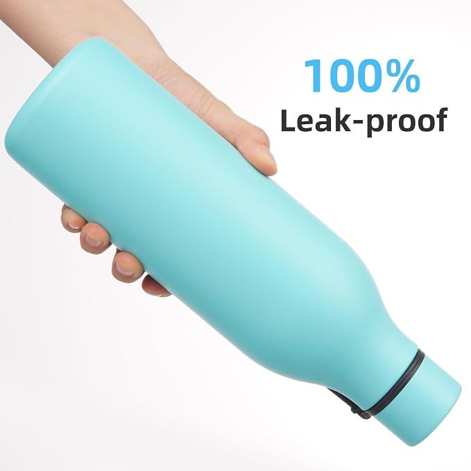 Insulated Water Bottle with Strap, 25 oz Double Wall Stainless Steel Vacuum - Image 5