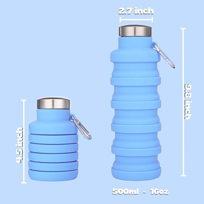 Vnek Portable Collapsible Water Bottle - Image 6