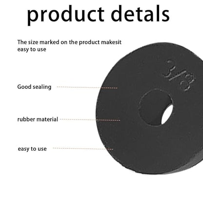 58 PCS Faucet Washers Assortment Kit, Flat & Beveled Rubber Faucet Washers - Image 4