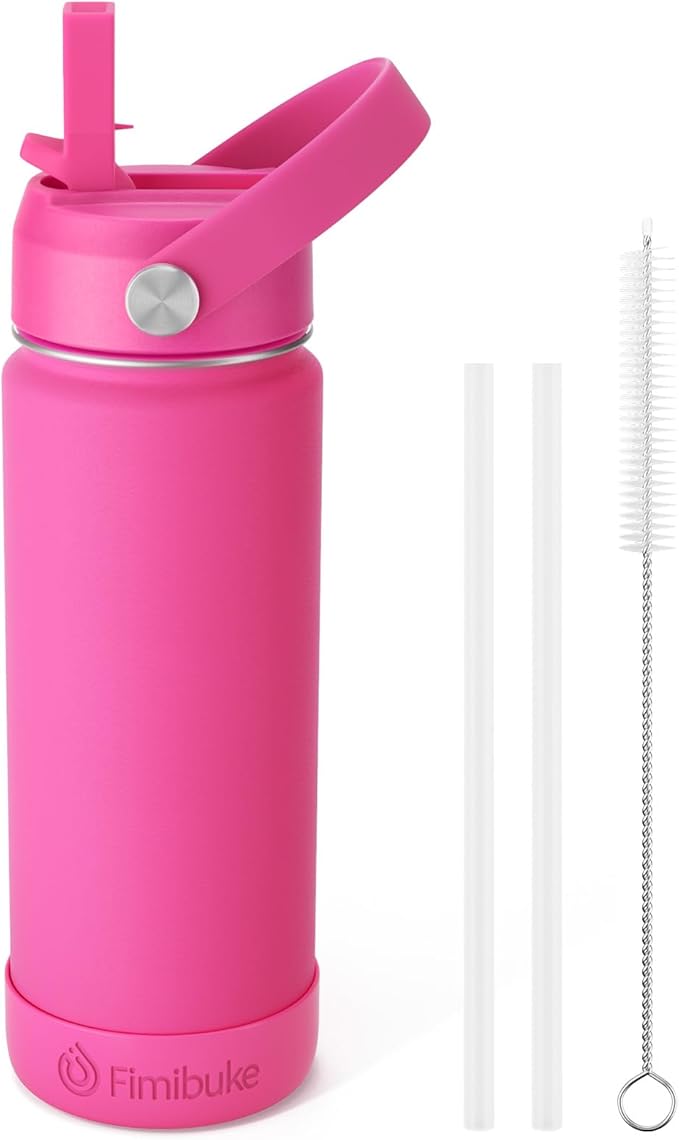 Fimibuke Kids Insulated Water Bottle, 18oz BPA FREE 18/8 Stainless Steel Kids by Fimibuke
