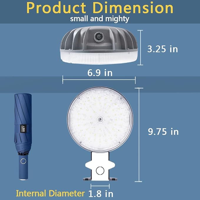 Owleye 6000LM Dusk to Dawn Outdoor Lighting LED Barn Light Security Lights - Image 4