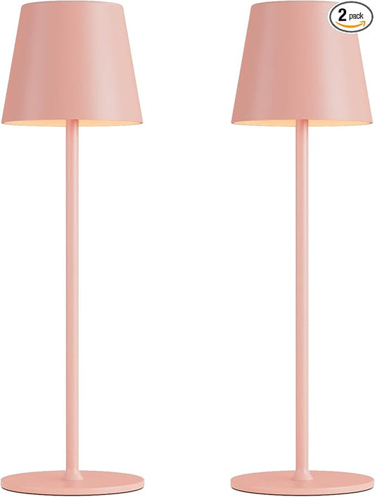 Kakanuo Cordless Table Lamp Rechargeable Pink by KakanuoLightings