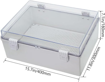 Zulkit Junction Box ABS Plastic Waterproof IP65 Electrical Boxes Hinged Shell - Image 2