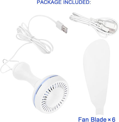 Silent USB Powered Ceiling Canopy Fan - Image 7