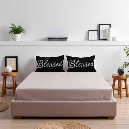 Bling Blessed White Throw Pillow Covers 12 X 20 Highlights Blessed Black Set of - Image 7