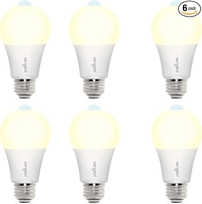 Sengled Motion Sensor Light Bulbs, A19 LED Dusk to Dawn Bulbs 3000K Soft White by Sengled