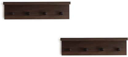 Entrance Coat Rack ，Coat Hooks, Wall-Mounted Wooden Hook Rack, Wall-Mounted - Image 6