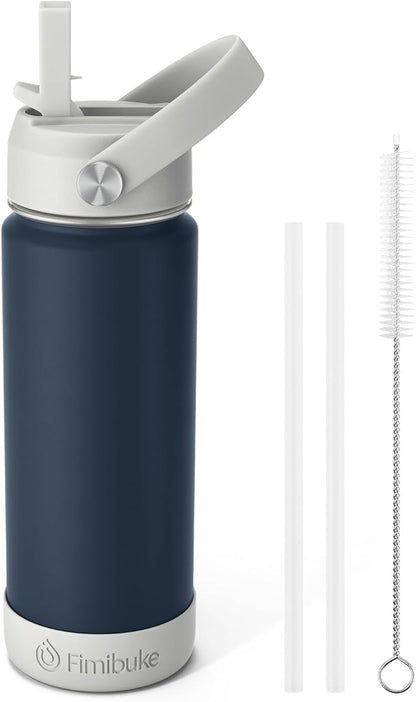 Fimibuke Kids Insulated Water Bottle, 18oz BPA FREE 18/8 Stainless Steel Kids by Fimibuke