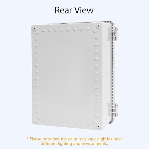 LeMotech Electrical Box, IP67 Waterproof Hinged Clear Cover Stainless Steel - Image 6