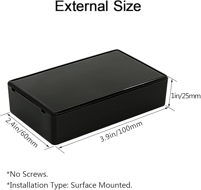 LeMotech Project Box 10 Pieces ABS Plastic Electrical Project Case Small - Image 2