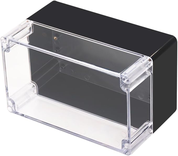 Project Box IP65 Waterproof Junction Box ABS Plastic Black Electrical Boxes DIY by Otdorpatio