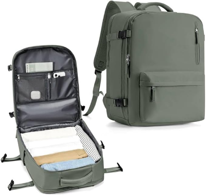 WONHOX Large Travel Backpack Carry on Flight Approved Laptop Work Business by WONHOX