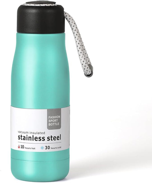 Dusgut 12 oz Stainless Steel Vacuum Insulated Bottle w/Strap Lid by Dusgut