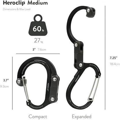 GEAR AID HEROCLIP 360° Swivel Carabiner Gear Clip and Hook - Image 5