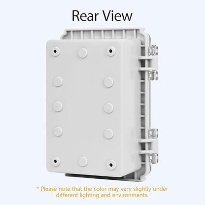 LeMotech Electrical Box, IP67 Waterproof Hinged Clear Cover Stainless Steel - Image 6