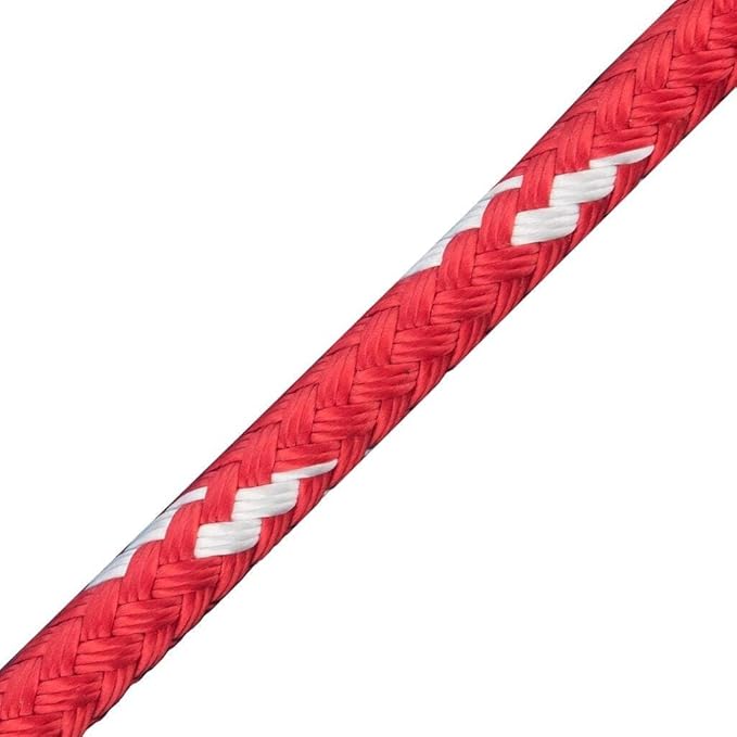 New England Ropes 1/4in Sta-Set Solid Red 30 Feet Long by New+England+Ropes