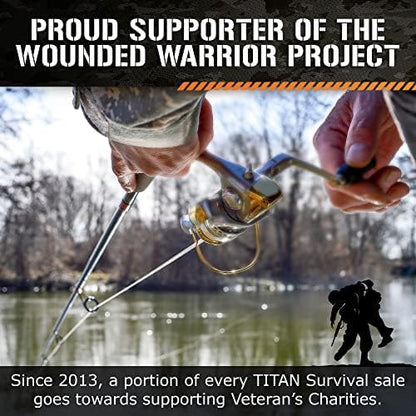 Titan Survival Patented Paracord 550-25ft, 500ft & Color Options - 620LB - Image 7