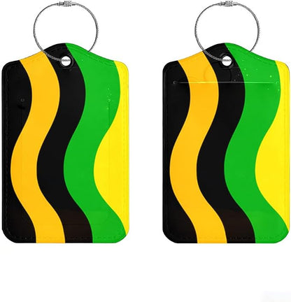2Pcs Abstract Wave Luggage Tags by Cmialusie