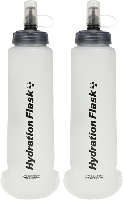 Azarxis TPU Soft Flask Collapsible Water Bottle Running Folding Gel Water by DesignedforOutdoorSports