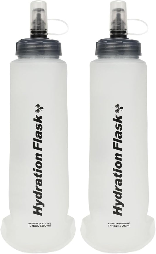 Azarxis TPU Soft Flask Collapsible Water Bottle Running Folding Gel Water by DesignedforOutdoorSports