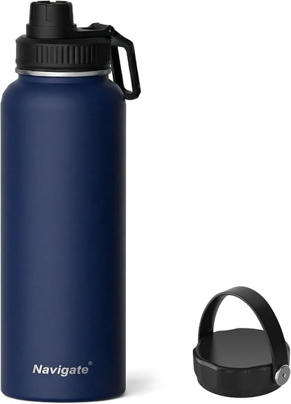 Navigate 40 oz Insulated Stainless Steel Sports Water Bottle by Navigate