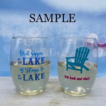 Set of 4 Shatterproof Designer 16 oz Plastic Wine Glasses MADE in the USA - Image 6