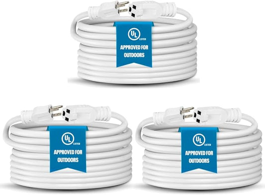 Heavy Duty Outdoor Extension Cord/Wire Power Cable, Indoor/Outdoor Power Cord by BindMaster
